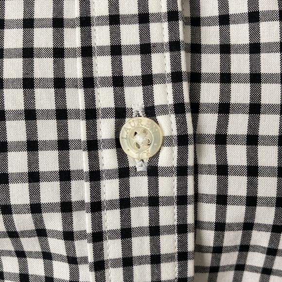 Lauren Ralph Lauren Puff Short Sleeve Gingham Button Down - Picture 5 of 12